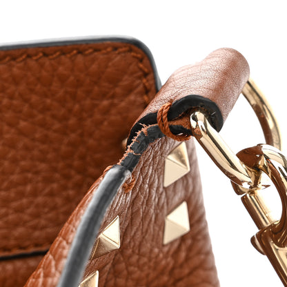 Valentino Garavani Pebbled Calfskin Mini Rockstud Flip-Lock Messenger Bag Light Cuir 11 of 11
