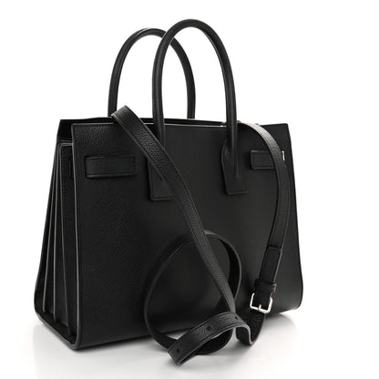 Saint Laurent Grained Calfskin Baby Sac De Jour Black 3 of 11