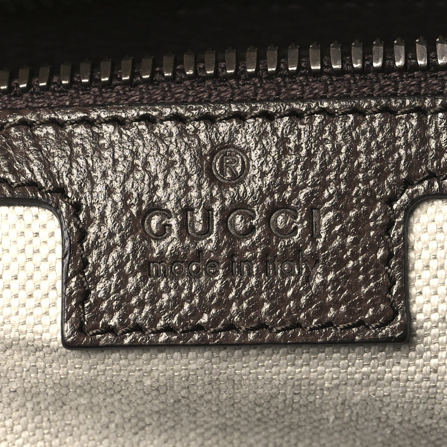 GG Supreme Monogram Textured Dollar Calfskin Web Large Savoy Duffle Bag Beige Ebony