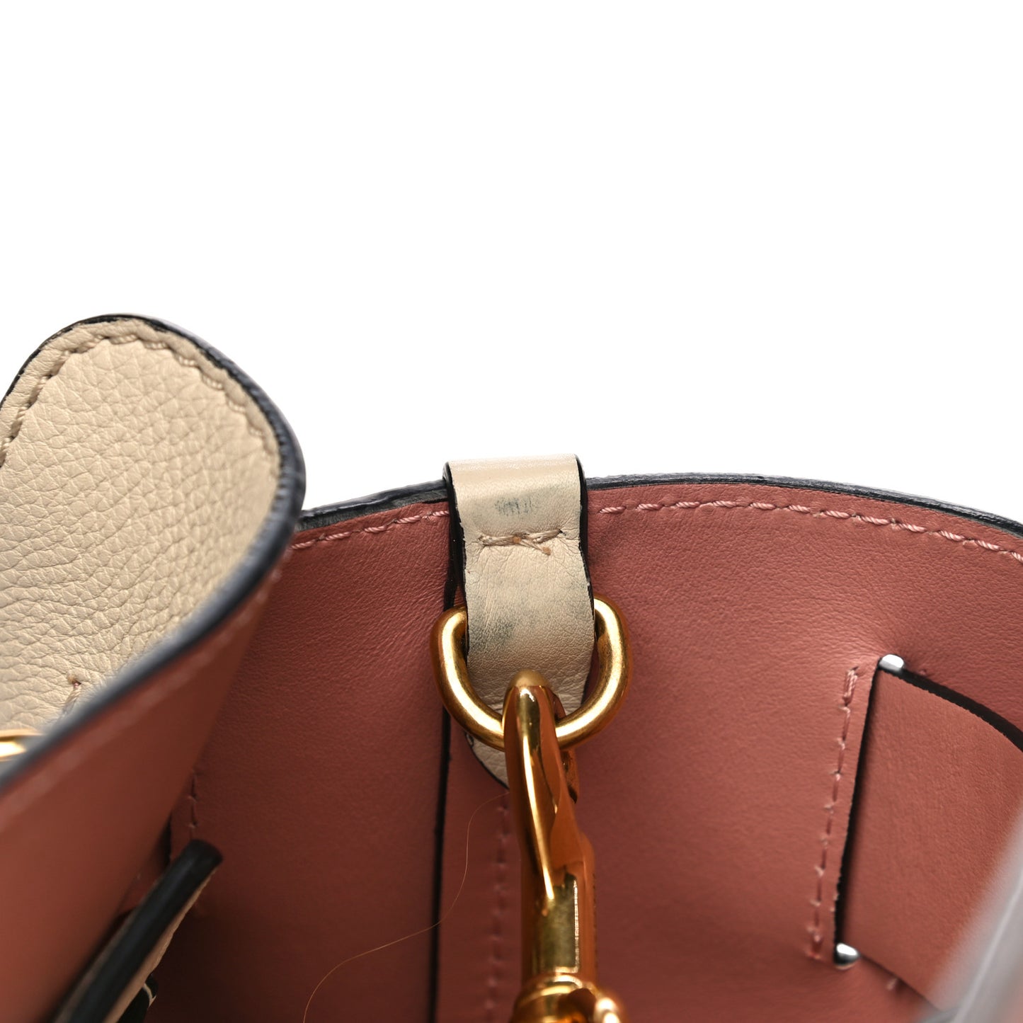Marais Calfskin Small Belt Bag Limestone Dusty Rose