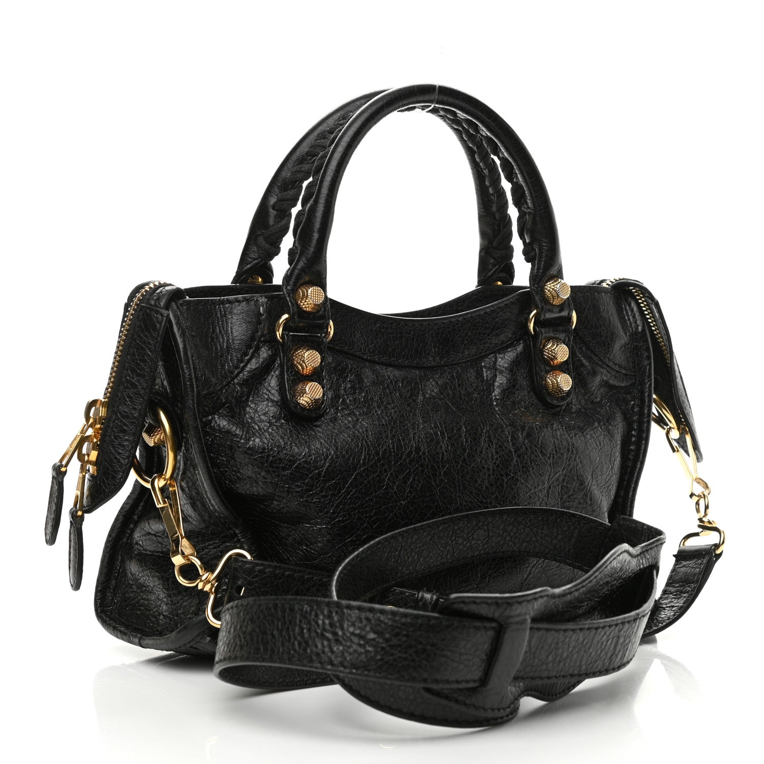 Balenciaga Agneau Giant 12 Gold Hardware Mini City Black 3 of 14