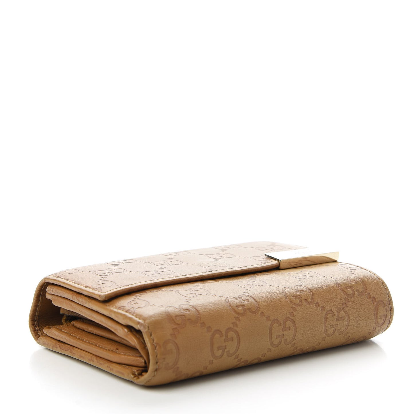 Guccissima Signature Dice Compact Trademark Wallet New Banana