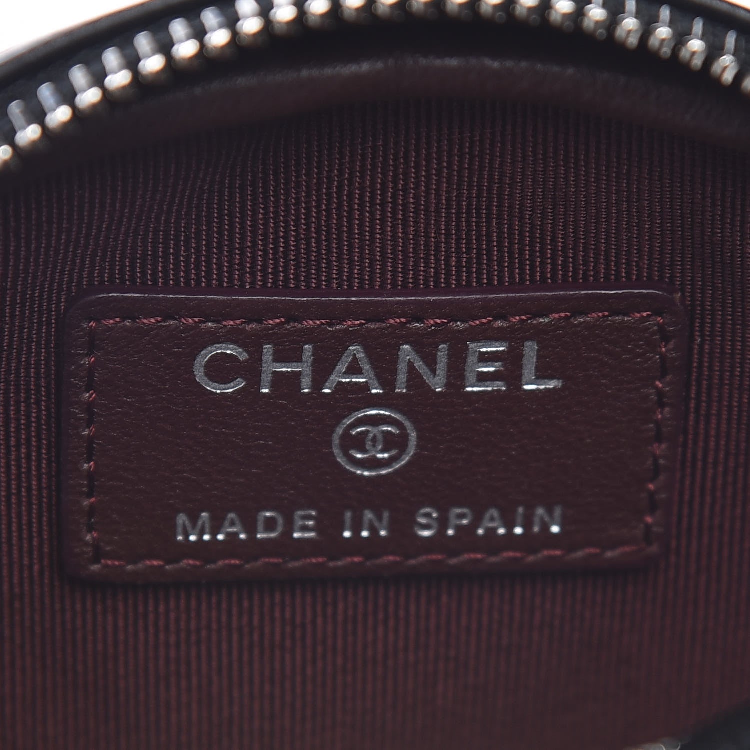 Chanel Lambskin Quilted Zip Around Classic Coin Purse Black 6 of 8