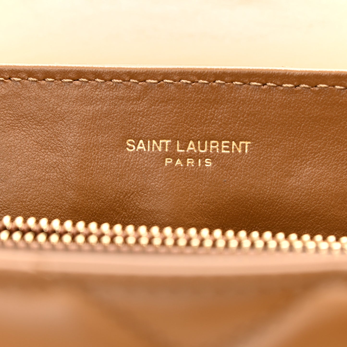Calfskin Y Quilted Monogram Small Loulou Chain Satchel Dark Natural