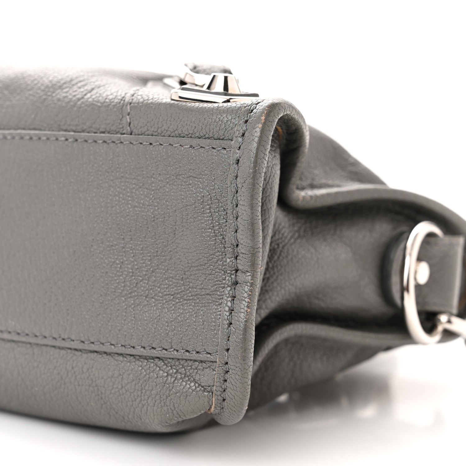 Balenciaga Chevre Silver Metallic Edge Hardware Mini City Gris Acier 10 of 18