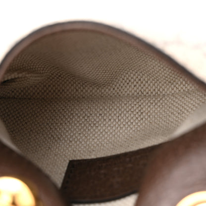 Gucci GG Supreme Monogram Textured Dollar Calfskin Blondie Card Case Wallet with Strap Beige Ebony New Acero 5 of 11
