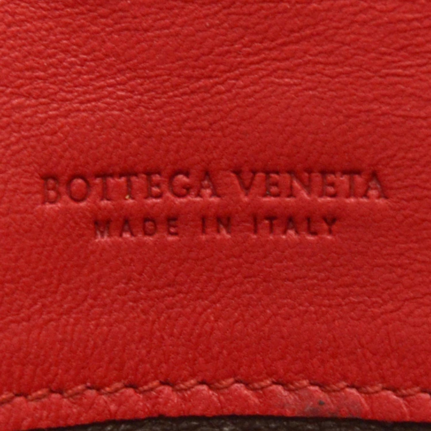Nappa Intrecciato Continental Flap Wallet Red