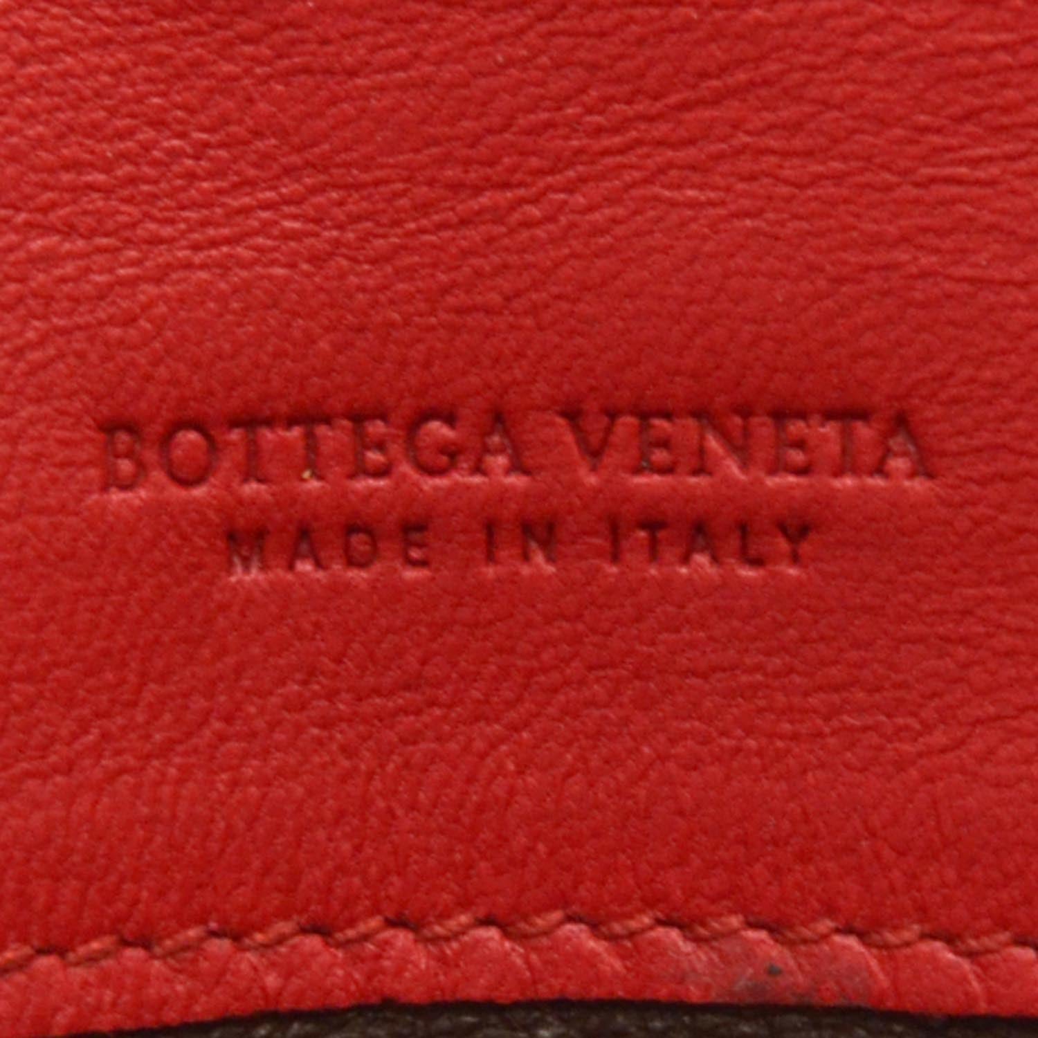 Bottega Veneta Nappa Intrecciato Continental Flap Wallet Red 6 of 8