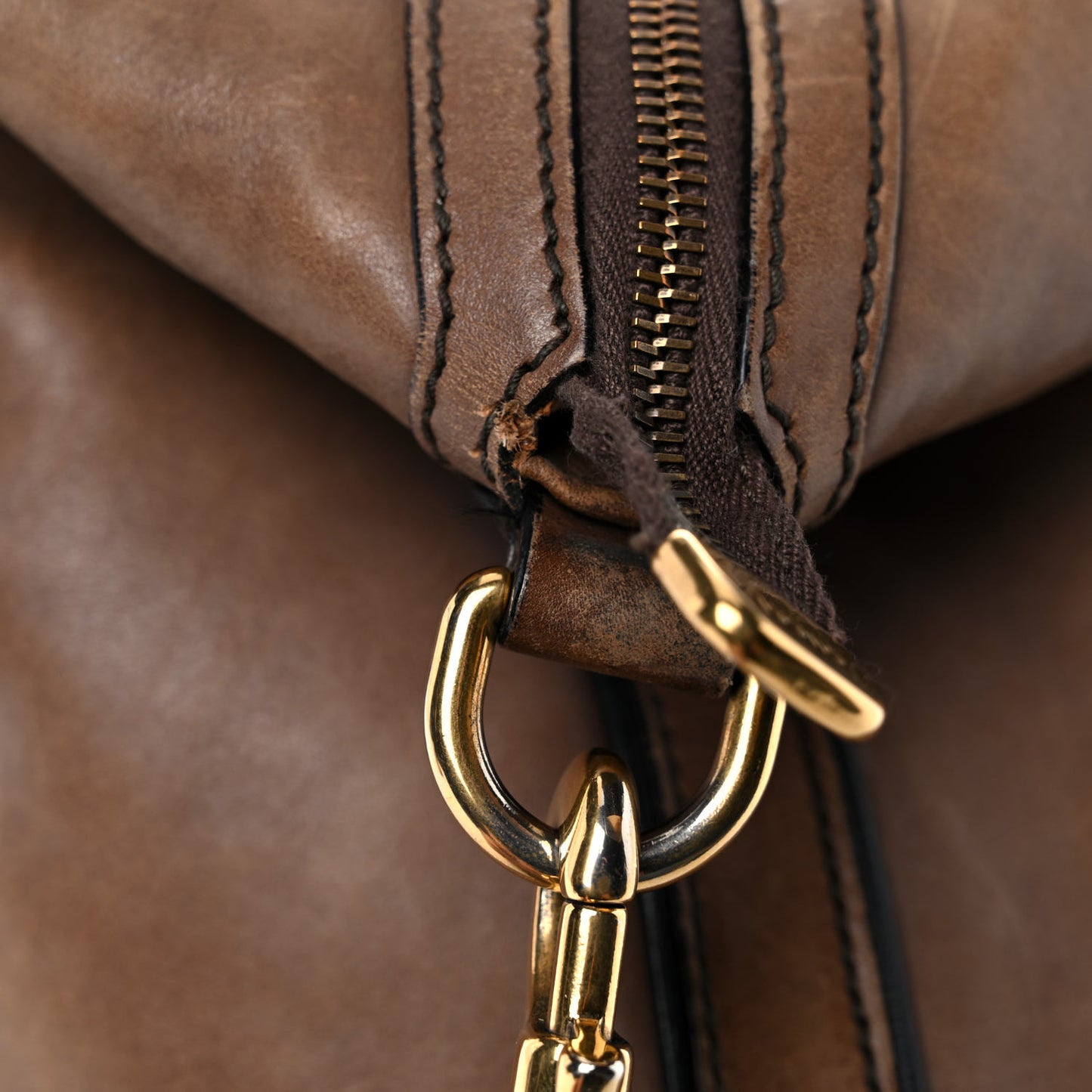 Calfskin Web Medium Rania Top Handle Bag Grey Field