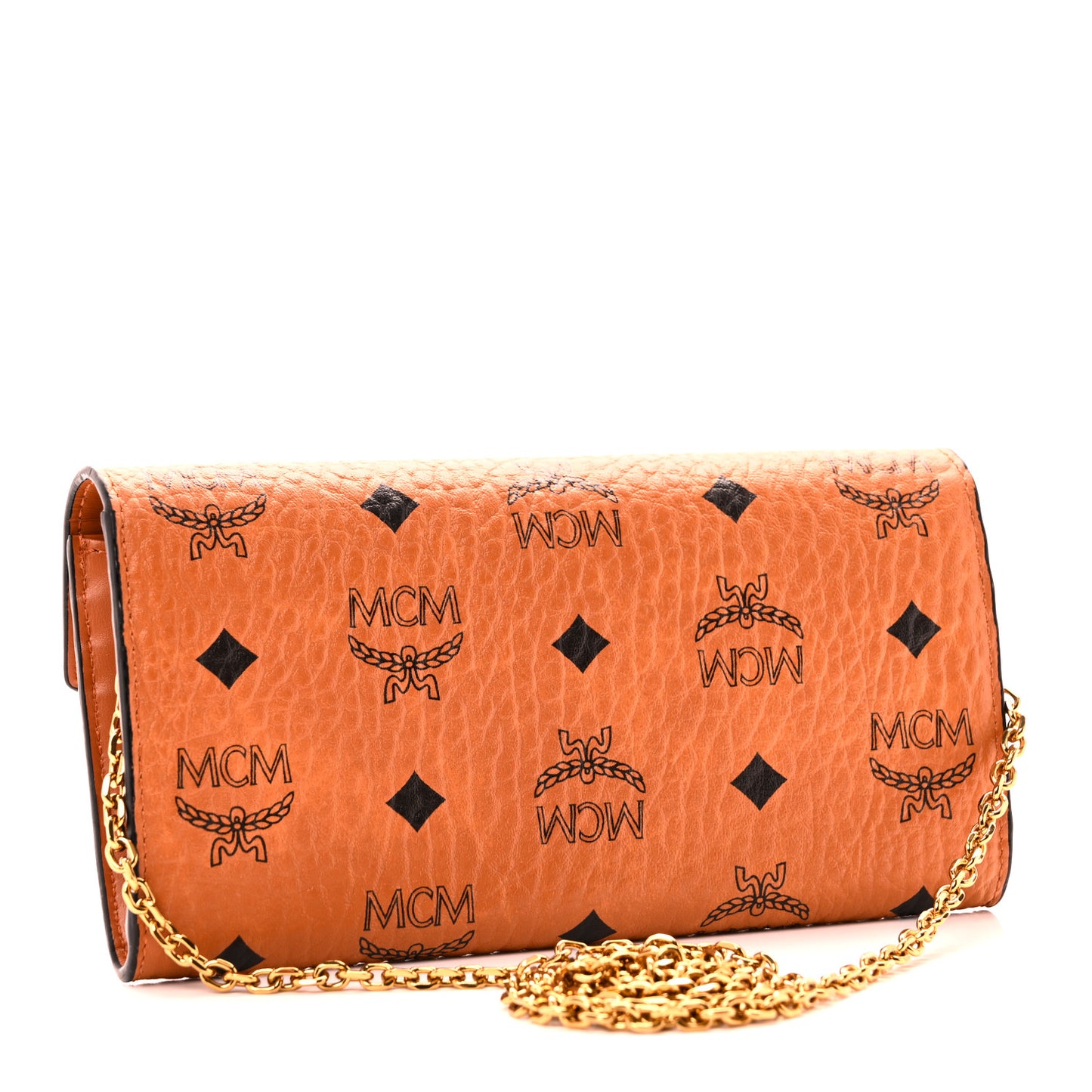Visetos Large Patricia Wallet On Chain Cognac