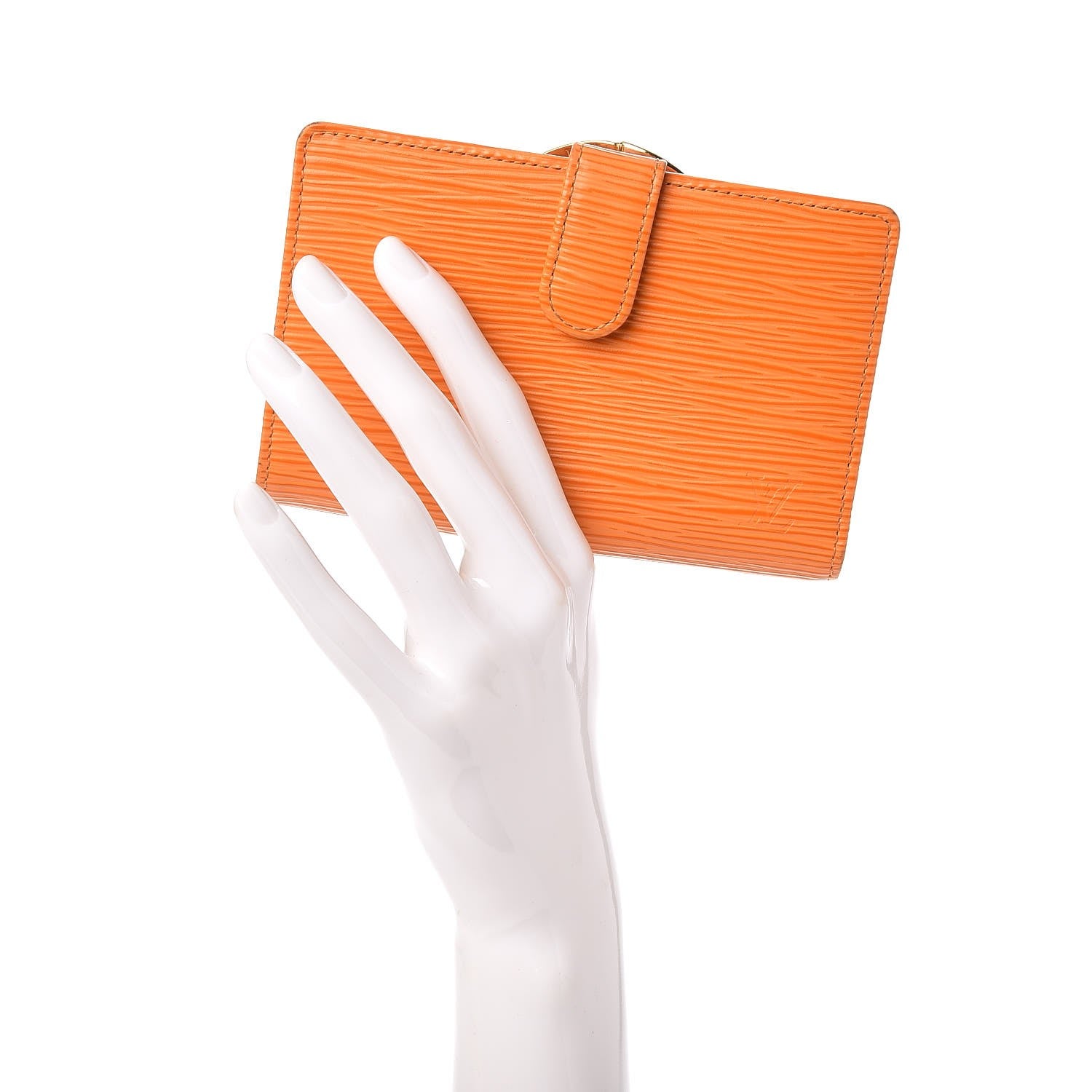 Louis Vuitton Epi French Purse Wallet Mandarin 2 of 8
