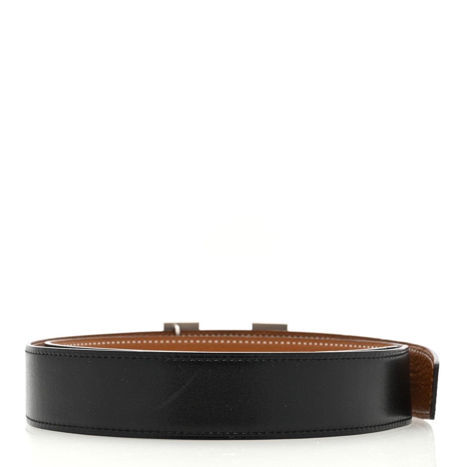 Hermes Box Togo 32mm H Belt 85 Black Gold 2 of 5