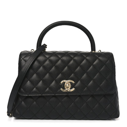 Chanel Caviar Quilted Small Coco Handle Flap Black 1 of 11