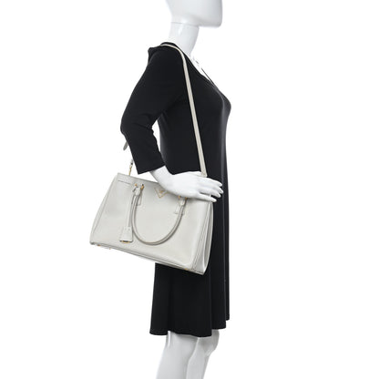 Prada Saffiano Medium Galleria Double Zip Tote Bianco 2 of 19