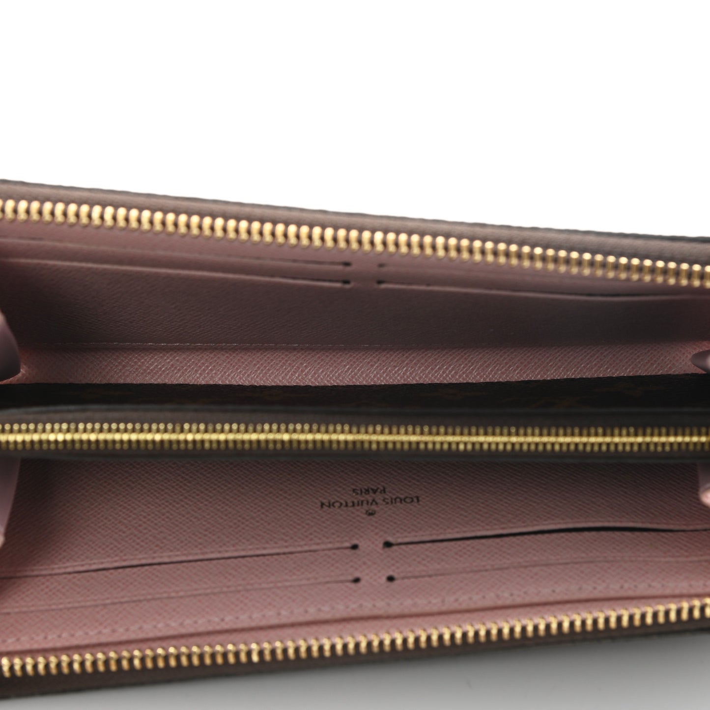 Monogram Clemence Wallet Rose Ballerine