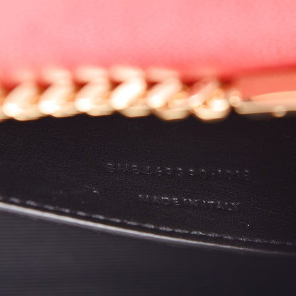 Saint Laurent Grain De Poudre Small Monogram Kate Satchel Bandana Red 7 of 11