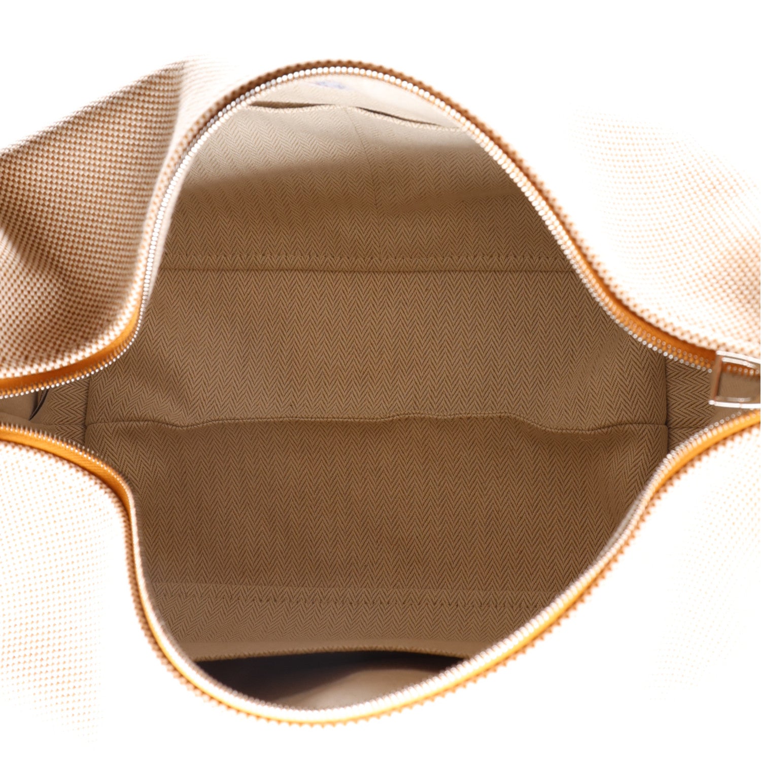 Hermes Canvas Large Bride-A-Brac Cabriole Case Biscuit 5 of 10