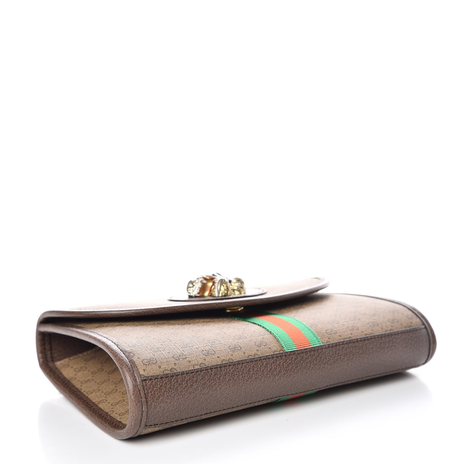 Gucci Mini Vintage GG Supreme Monogram Web Small Rajah Slim Flap Shoulder Bag Beige New Acero 4 of 12