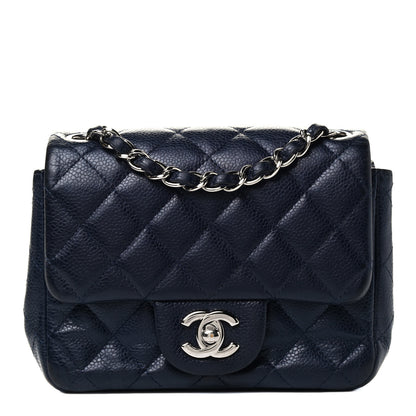 Chanel Caviar Quilted Mini Square Flap Navy 1 of 4