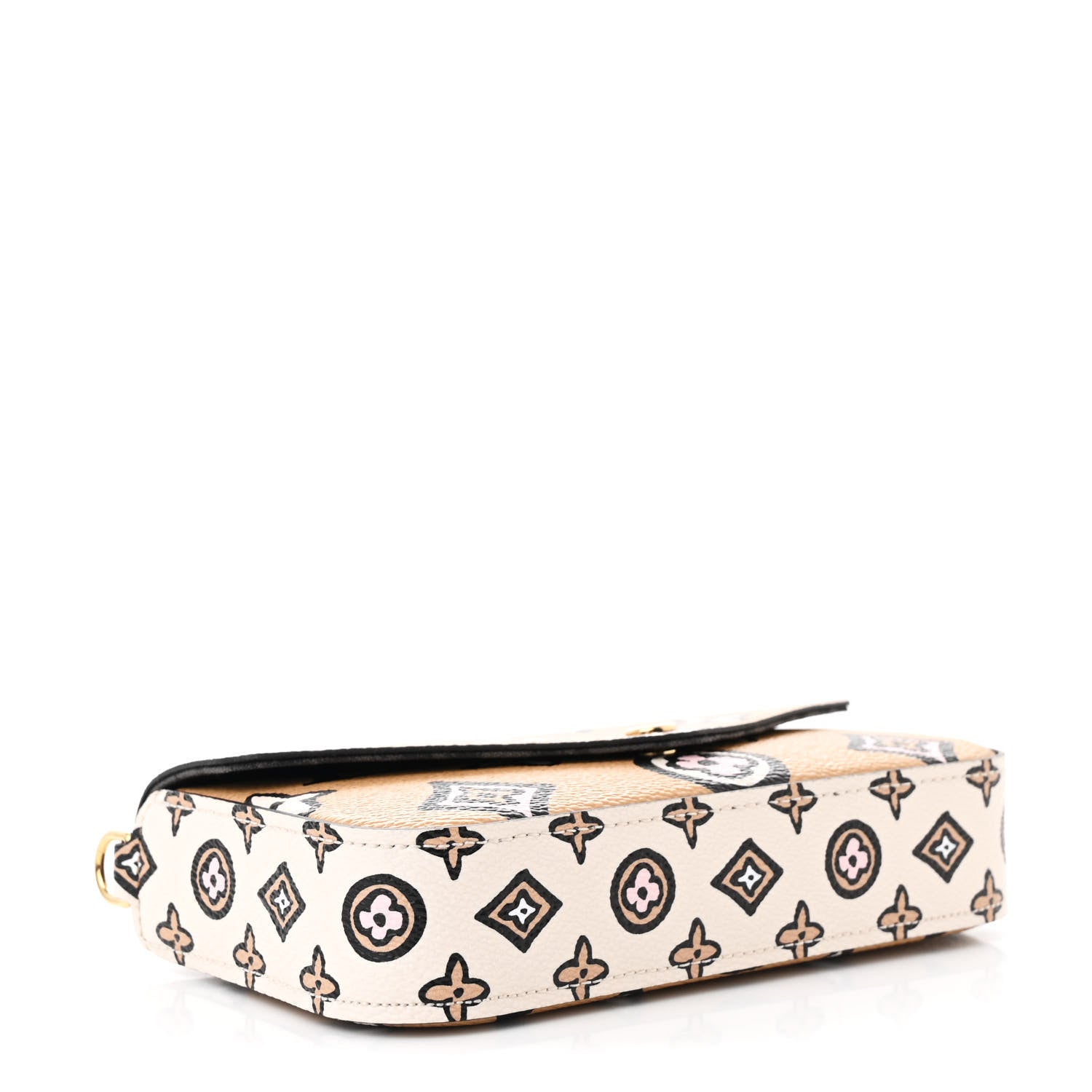 Louis Vuitton Monogram Wild At Heart Felicie Strap & Go Arizona Creme 4 of 9