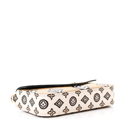 Louis Vuitton Monogram Wild At Heart Felicie Strap & Go Arizona Creme 4 of 9