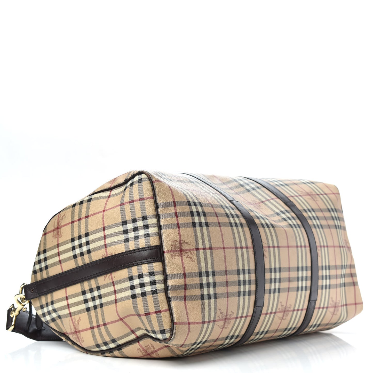 Haymarket Check Duffle Bag Dark Brown