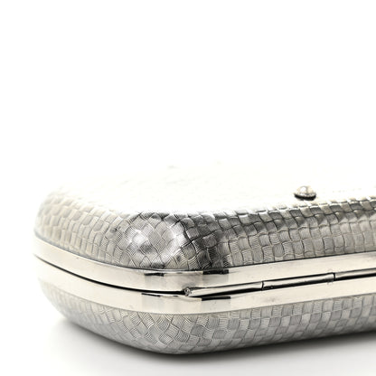 Alexander McQueen Metallic Knucklebox Clutch Silver 8 of 13