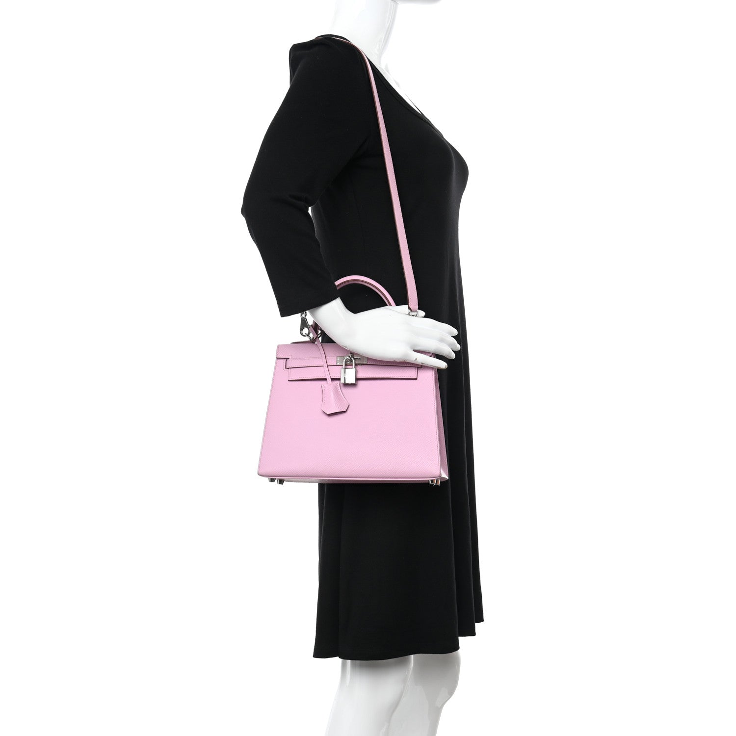Hermes Epsom Kelly Sellier 25 Mauve Sylvestre 2 of 14