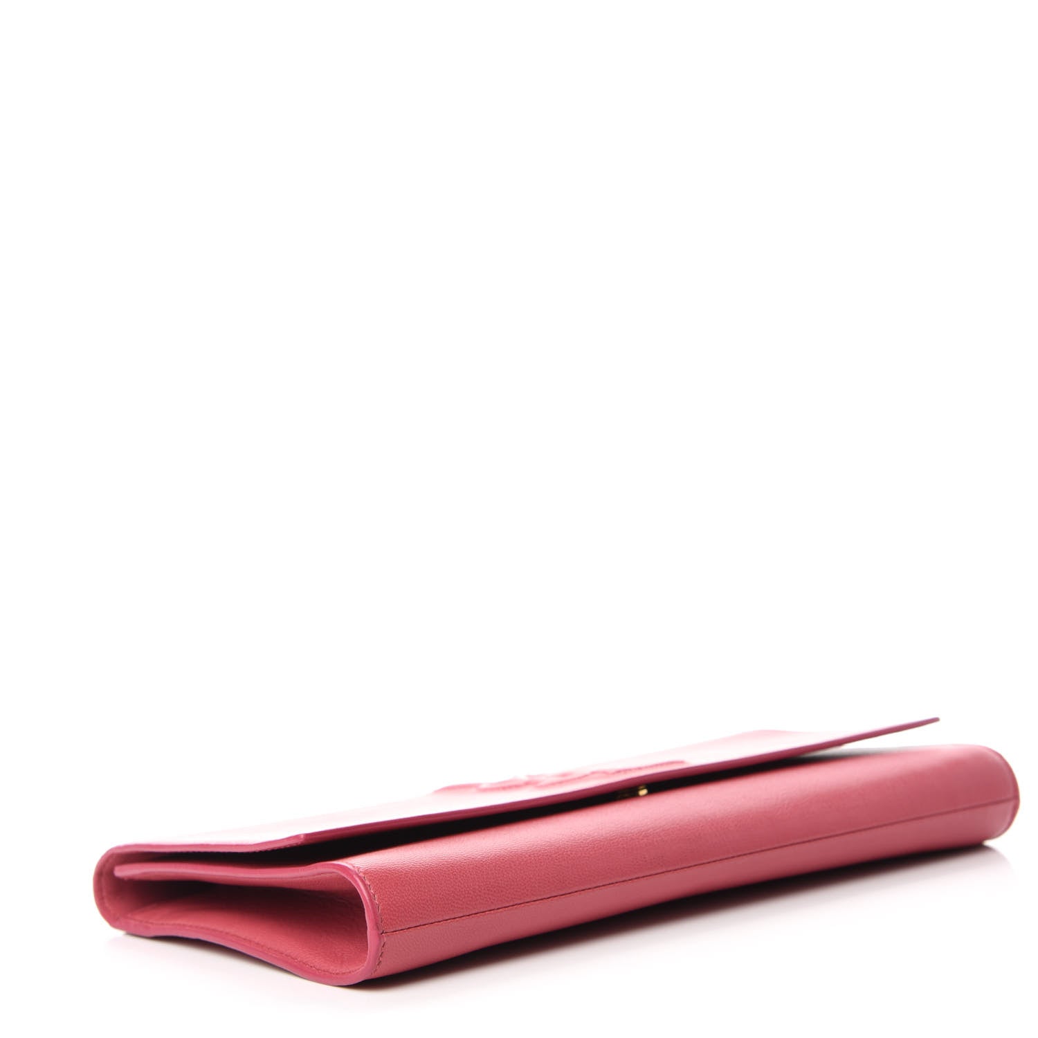 Saint Laurent Calfskin Monogram Large Belle De Jour Clutch Pink 4 of 10