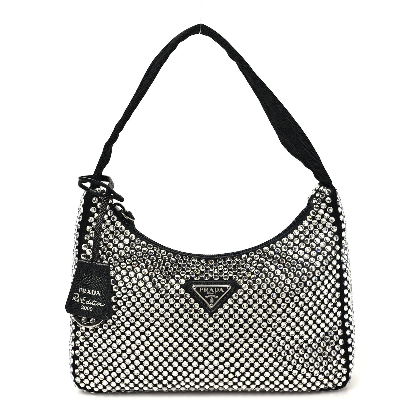 Satin Crystal Mini Re-Edition 2000 Bag Cristal