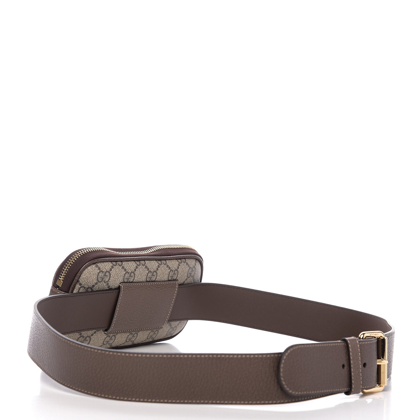 GG Supreme Monogram Ophidia Belted iPhone Case 85 34 Dark Brown