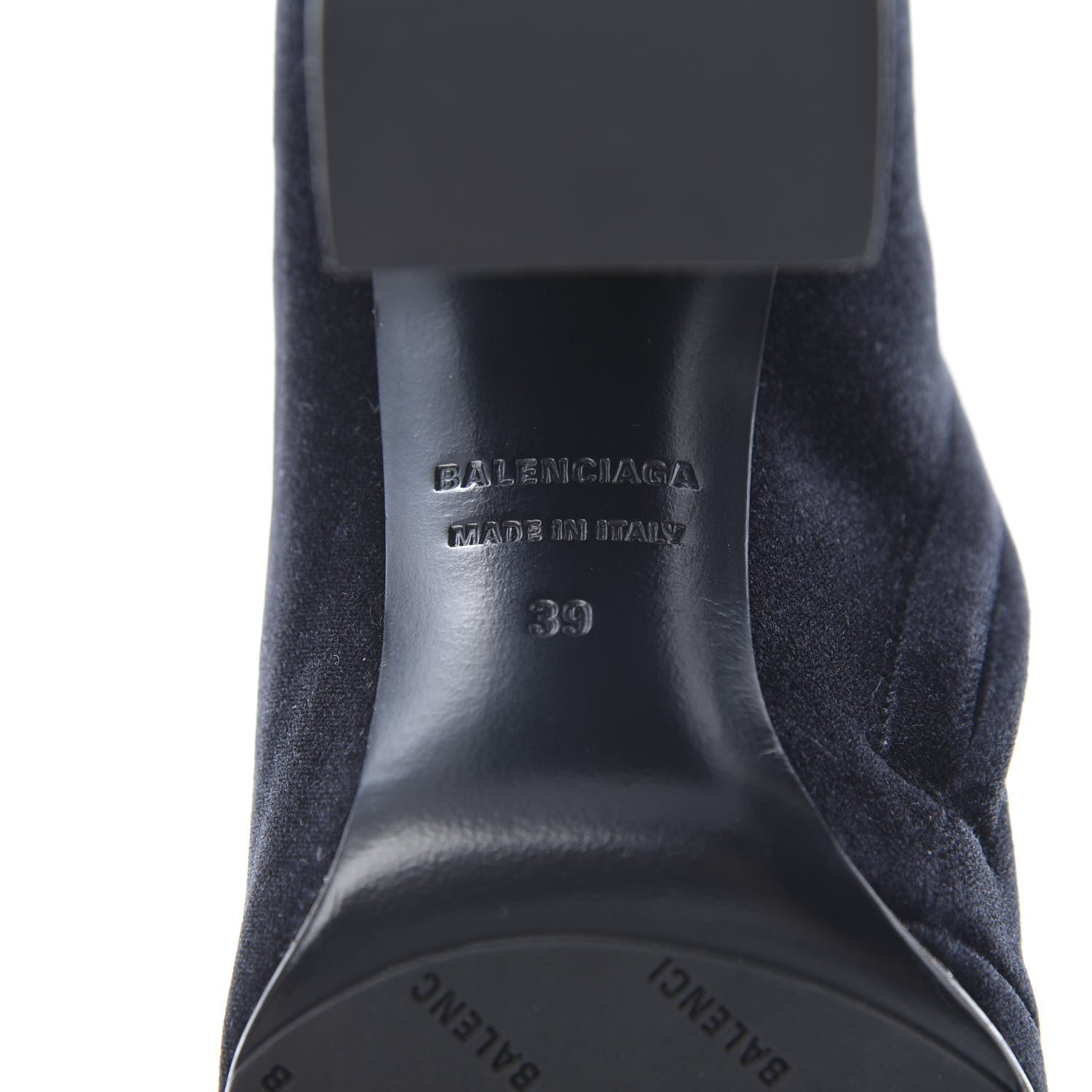 Balenciaga Smooth Velvet Ankle Boots 39 Black 6 of 9