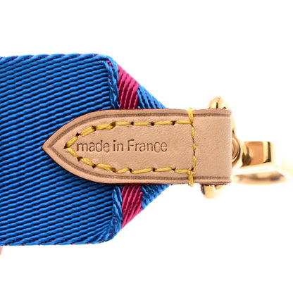 Louis Vuitton Nylon Bandouliere Shoulder Strap Blue Magenta 3 of 5