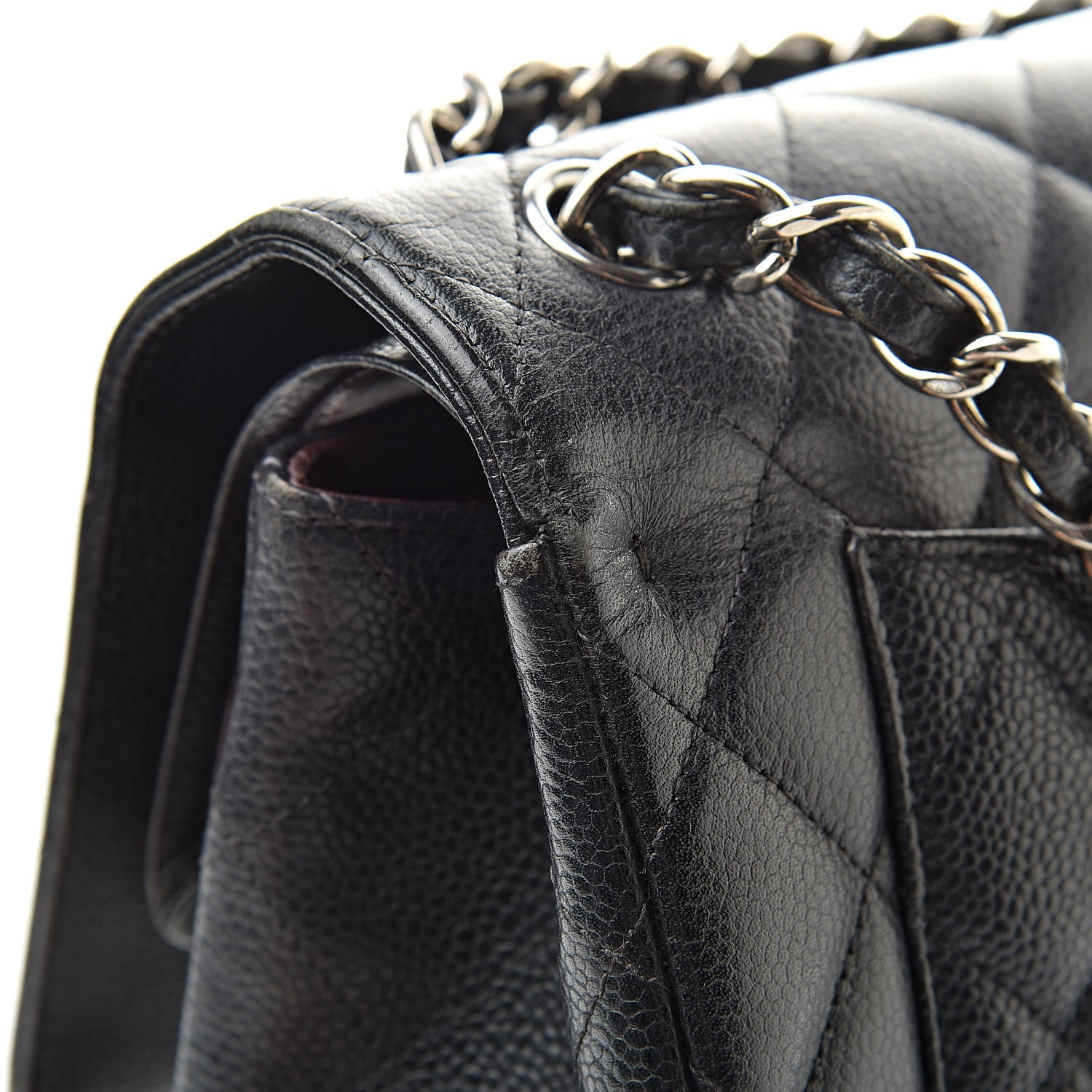 Chanel Caviar Quilted Jumbo Double Flap Black 15 of 17