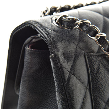 Chanel Caviar Quilted Jumbo Double Flap Black 15 of 17