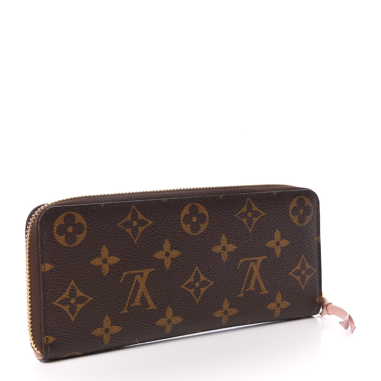 Monogram Clemence Wallet Rose Ballerine