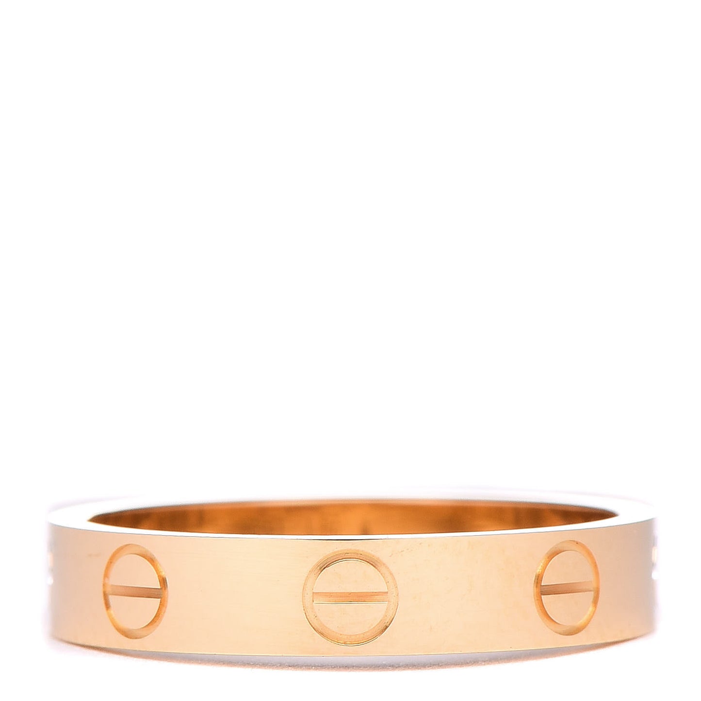 18K Yellow Gold 3.5mm LOVE Wedding Band Ring 52 6