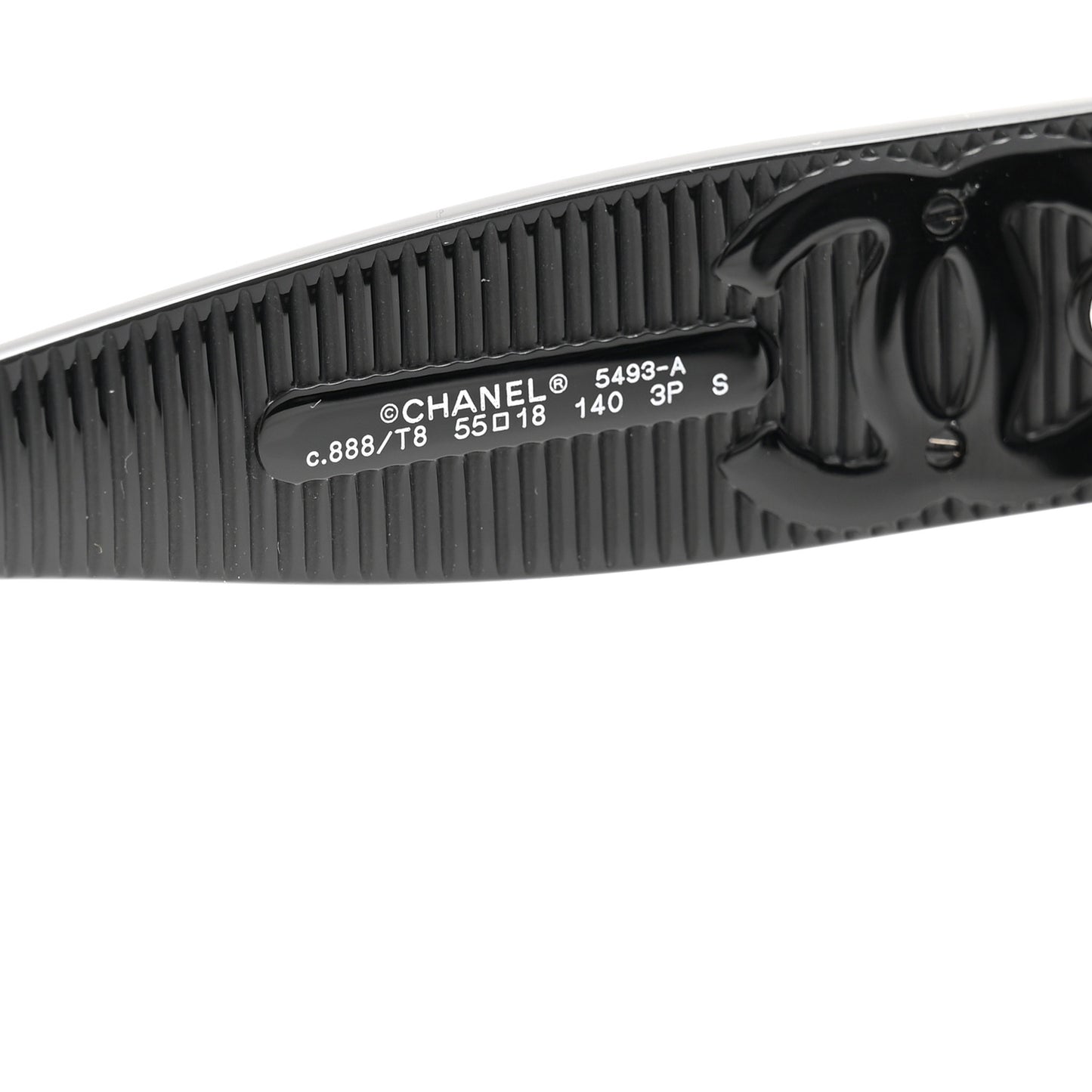 Acetate Polarized Rectangle Sunglasses 5493-A Black