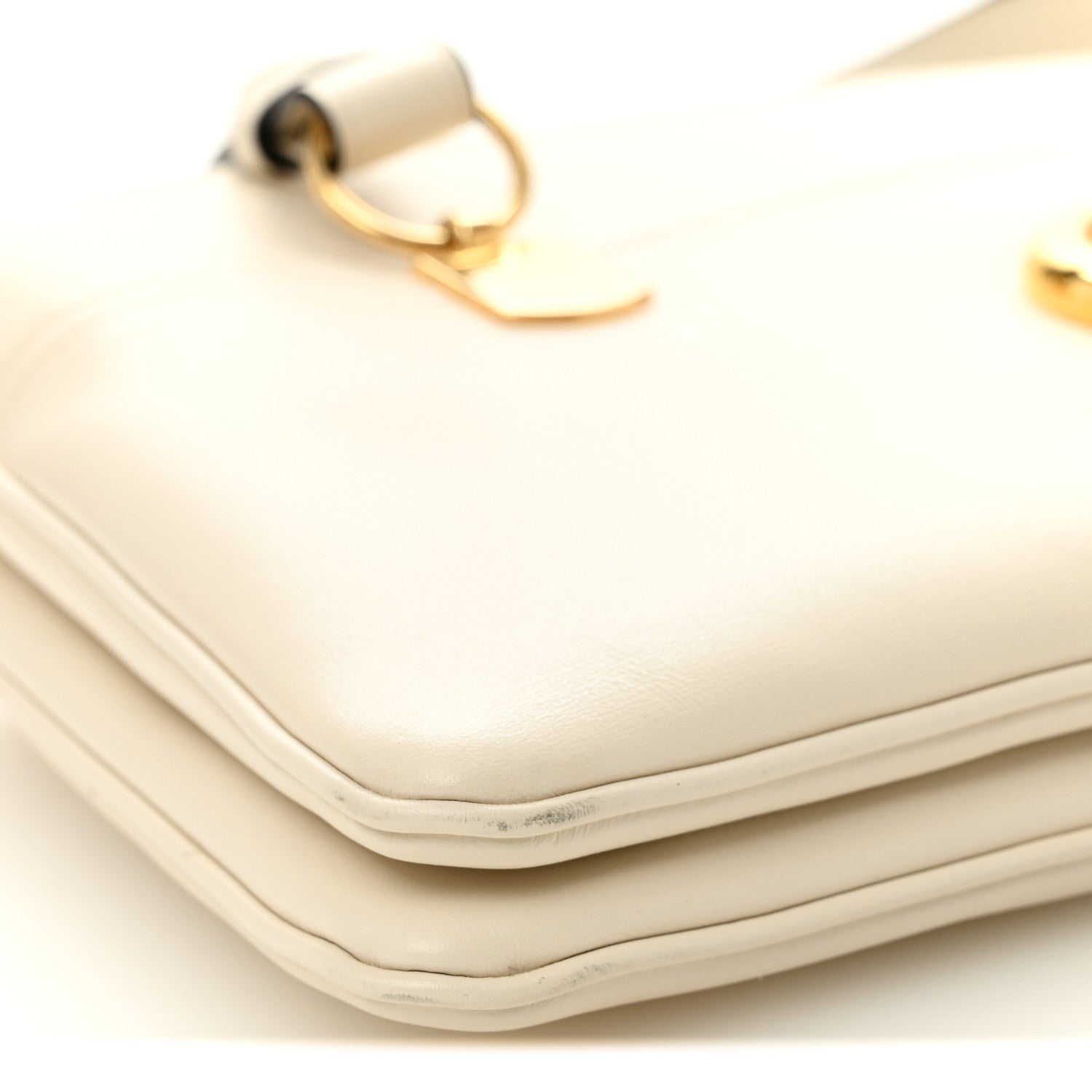 Gucci Vitello Palmellato Lux Arli Top Handle Bag White 9 of 12