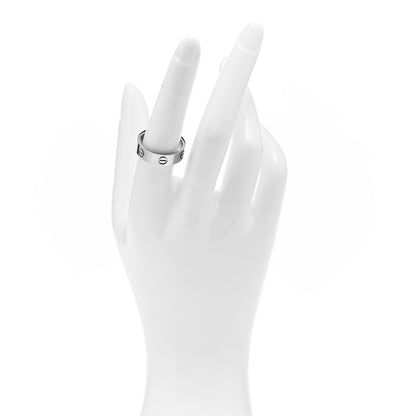 Cartier 18K White Gold 5.5 LOVE Ring 56 7.75 2 of 4