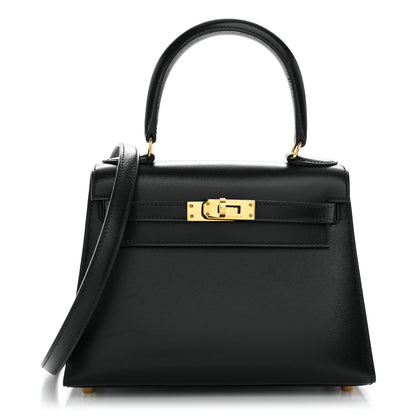 Hermes Box Mini Kelly Sellier 20 Black 1 of 10