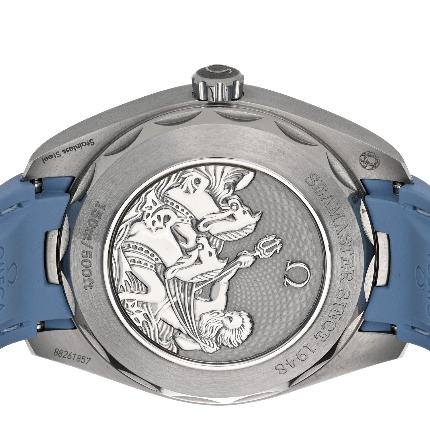 Omega Stainless Steel Rubber 41mm Seamaster Aqua Terra 150M Co-Axial Automatic Watch Blue 220.12.41.21.03.008 4 of 5