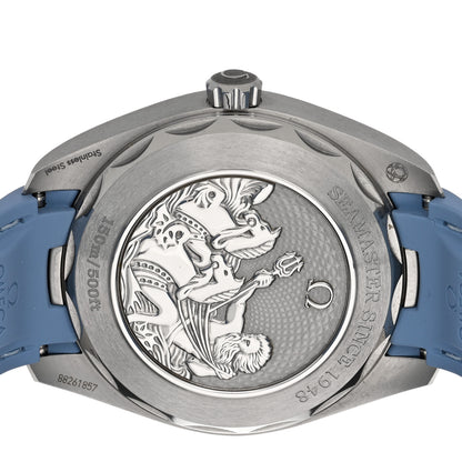 Omega Stainless Steel Rubber 41mm Seamaster Aqua Terra 150M Co-Axial Automatic Watch Blue 220.12.41.21.03.008 4 of 5