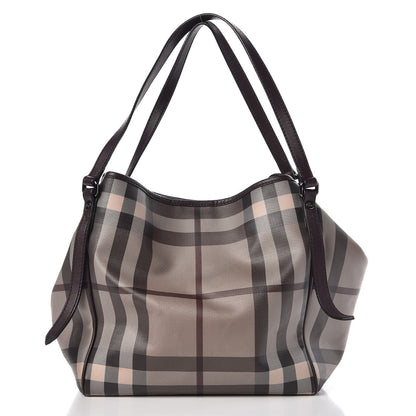 Burberry Smoked Check Small Canterbury Tote Brown 3 of 14