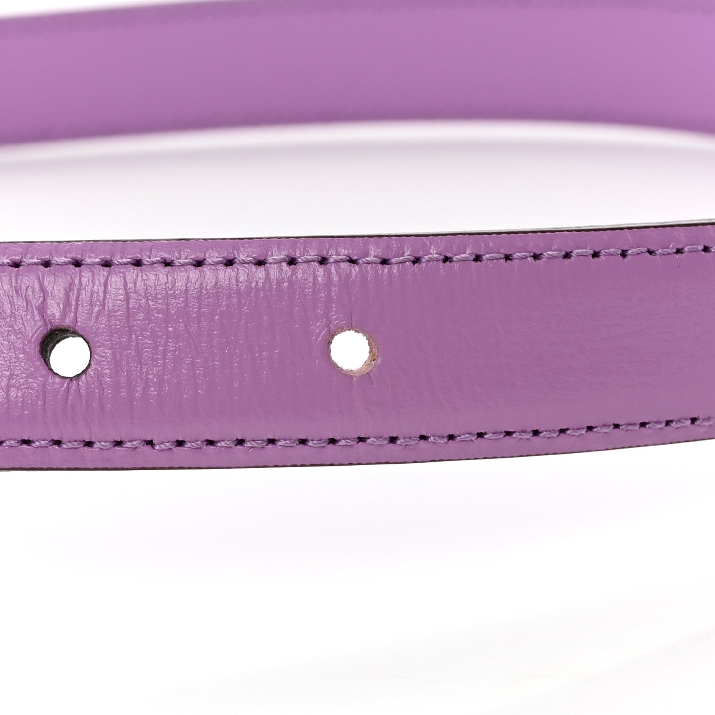 Azalea Calfskin Enamel Monochrome Double G 20mm Belt 75 30 Wisteria Chic