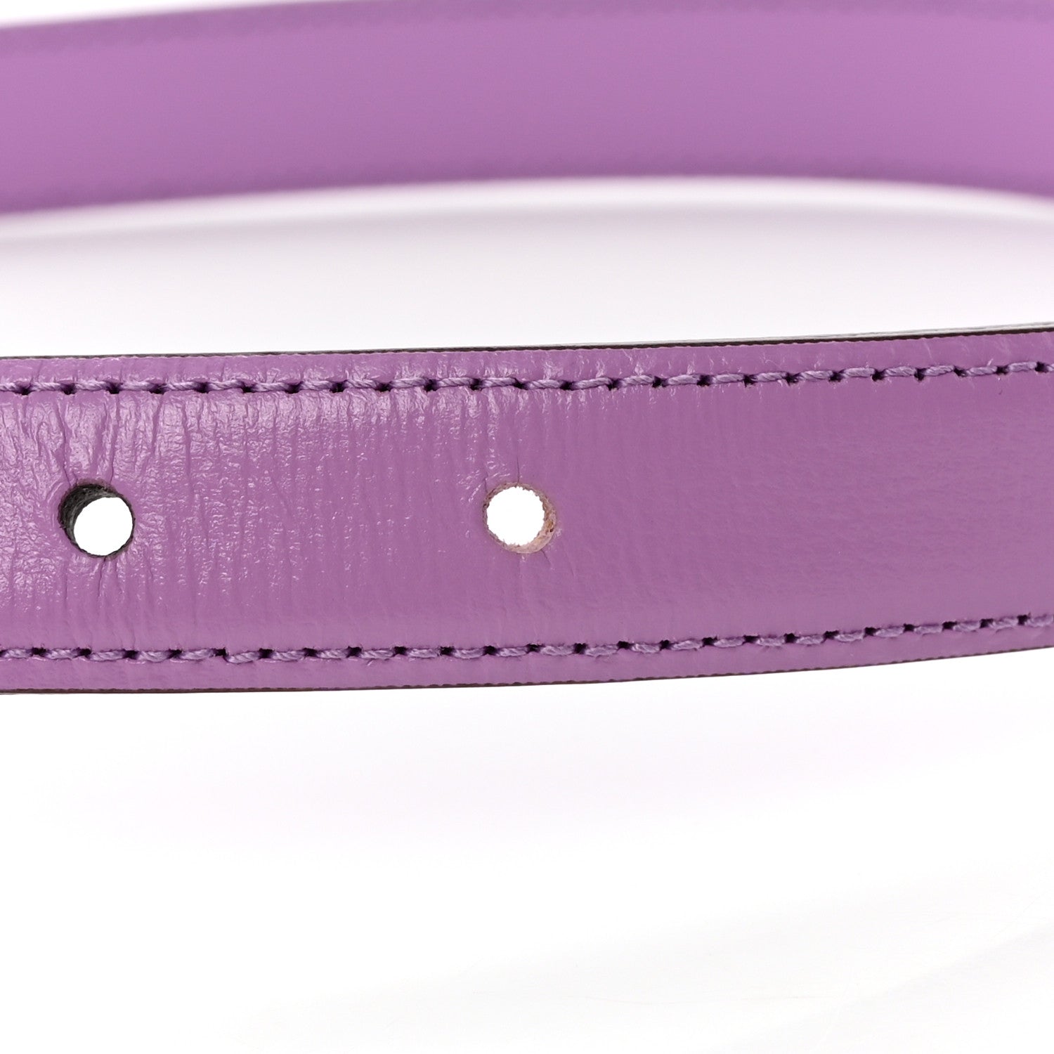 Gucci Azalea Calfskin Enamel Monochrome Double G 20mm Belt 75 30 Wisteria Chic 6 of 7