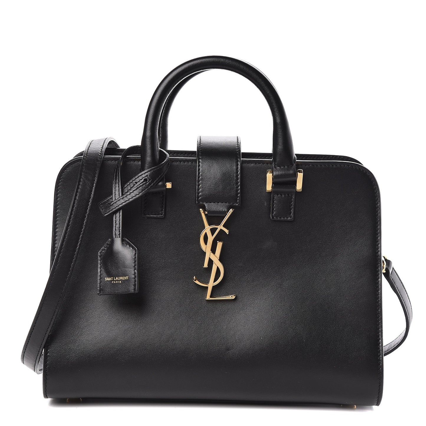 Calfskin Monogram Baby Cabas Black