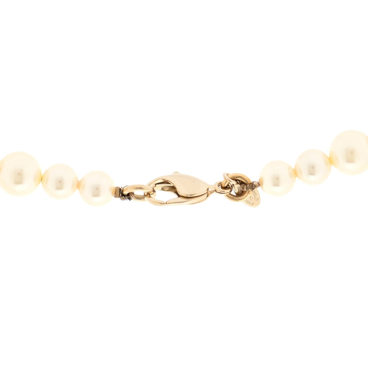 Chanel Graduated Pearl CC Long Necklace Gold 4 of 5