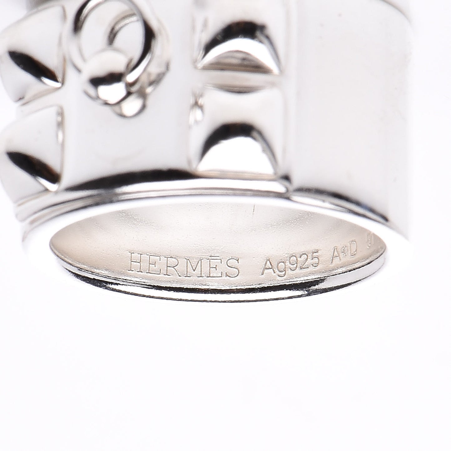 Sterling Silver Collier De Chien CDC Ring 51 5.75