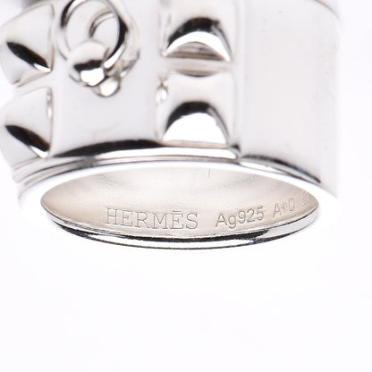 Hermes Sterling Silver Collier De Chien CDC Ring 51 5.75 4 of 4